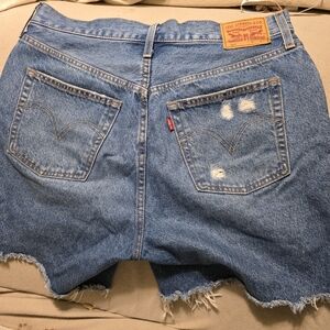 Levi's 501 Original Distressed Denim Cut-Off Shorts W31